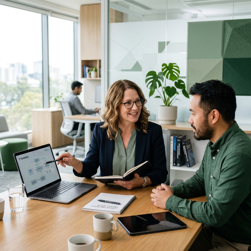 IT-Consultant im Gespräch